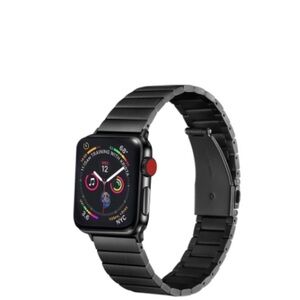 Elegant Black Stainless Steel Apple 38/40mm Band